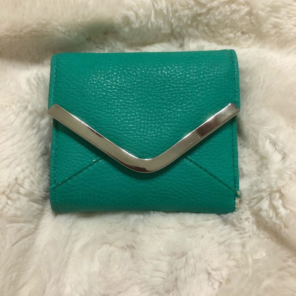 Small green wallet